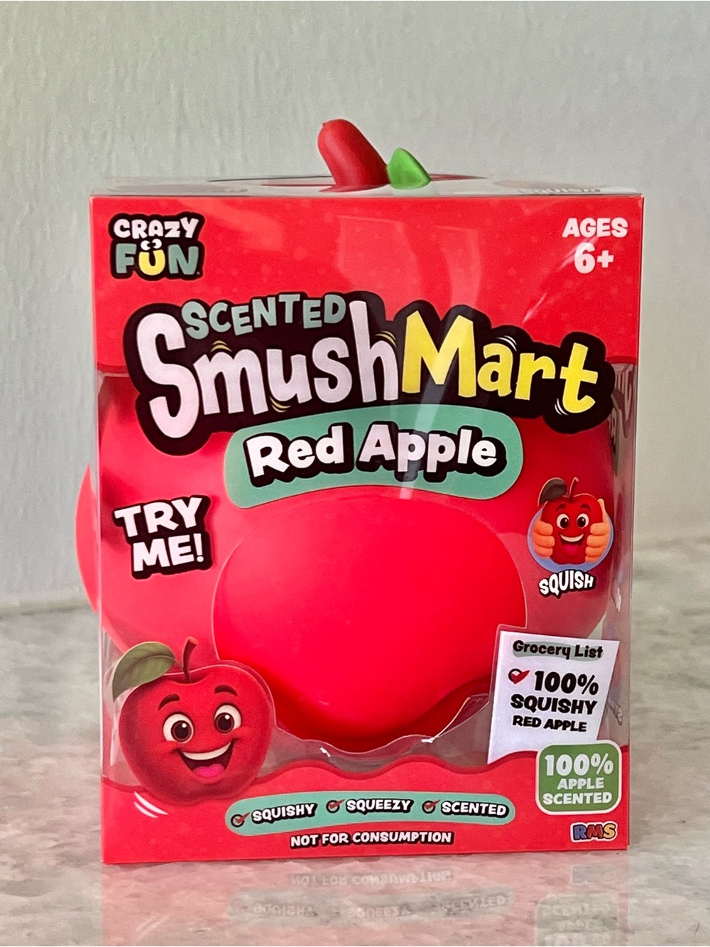 SmushMart Red Apple Scented Squishy Toy